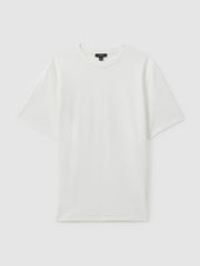 Textured Crew-Neck T-Shirt Off White | Men