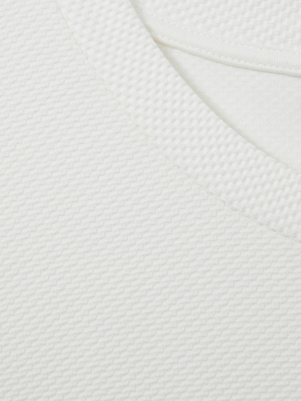 Textured Crew-Neck T-Shirt Off White | Men