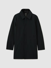 Hybrid Removable Funnel Neck Overcoat Navy | Men