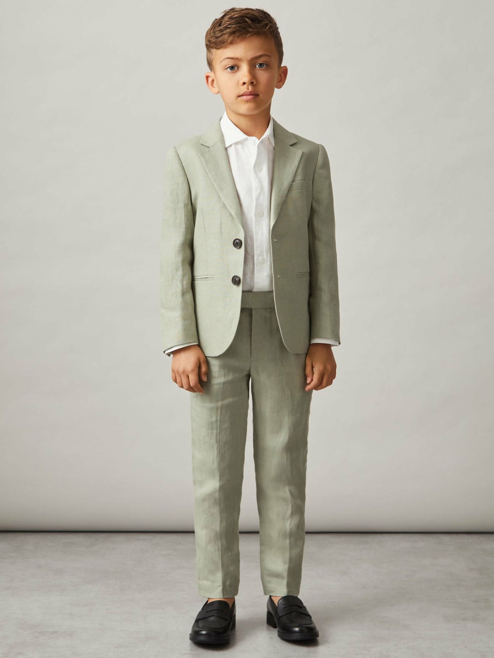 3-9 yrs Linen Single Breasted Blazer Apple | Children & Baby