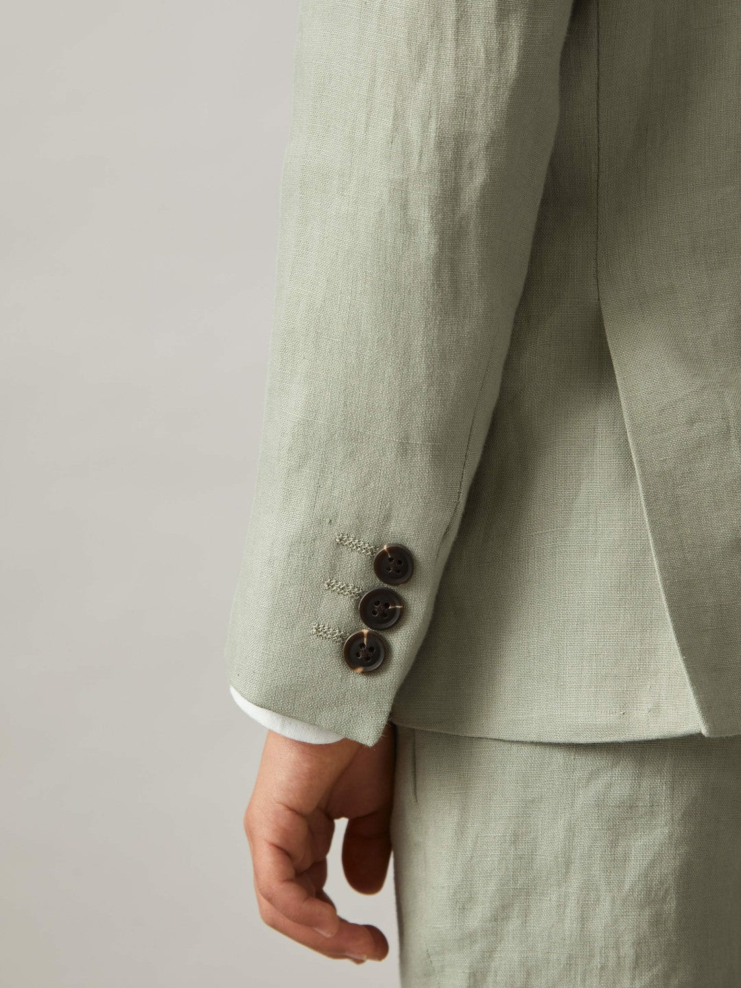 3-9 yrs Linen Single Breasted Blazer Apple | Children & Baby