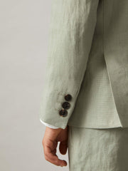 3-9 yrs Linen Single Breasted Blazer Apple | Children & Baby