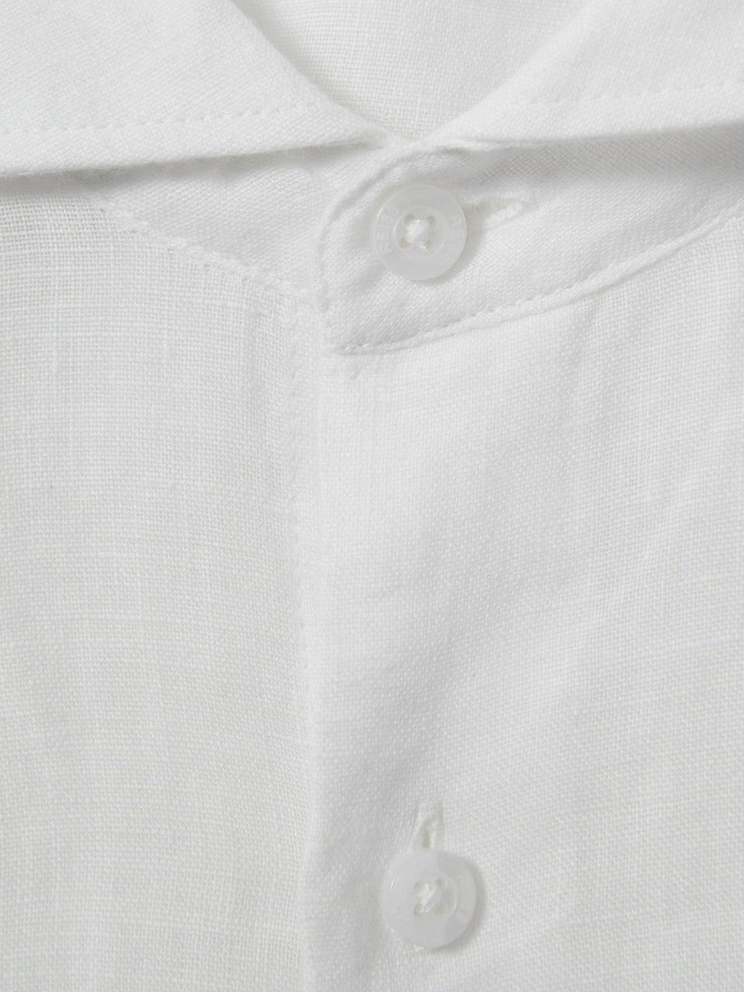3-9 yrs Linen Cutaway Collar Shirt White | Children & Baby