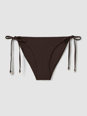 Side Tie Bikini Bottoms Chocolate | Women