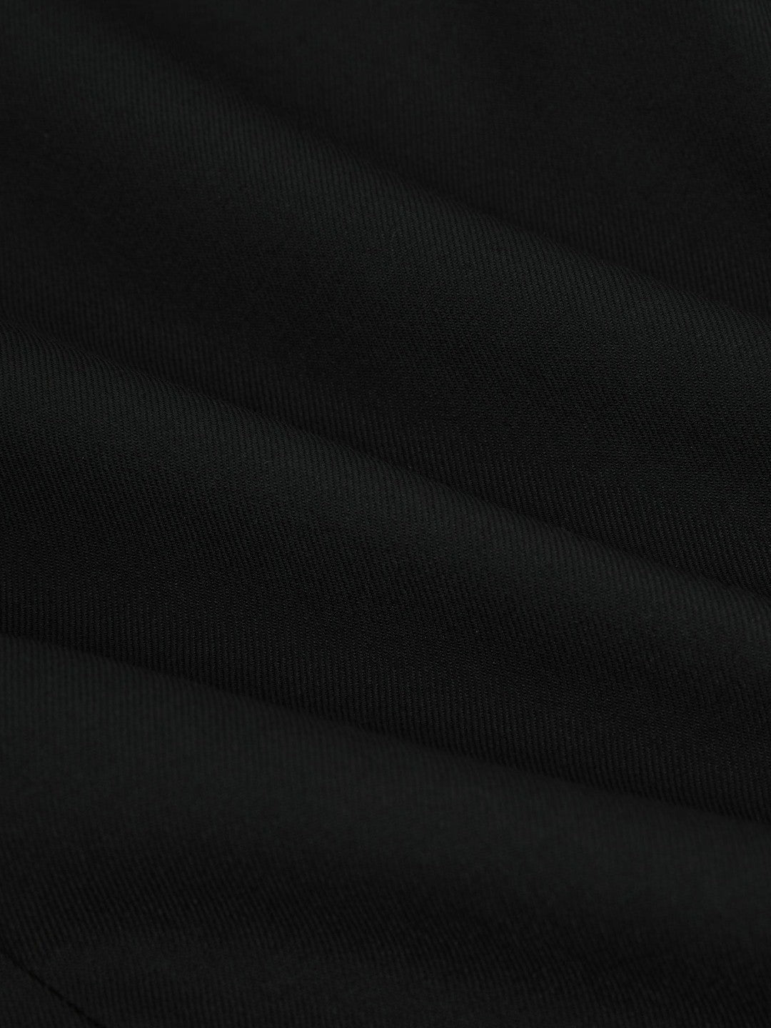 Wool-Blend Single-Breasted Suit Jacket Slim-Fit Black | Men