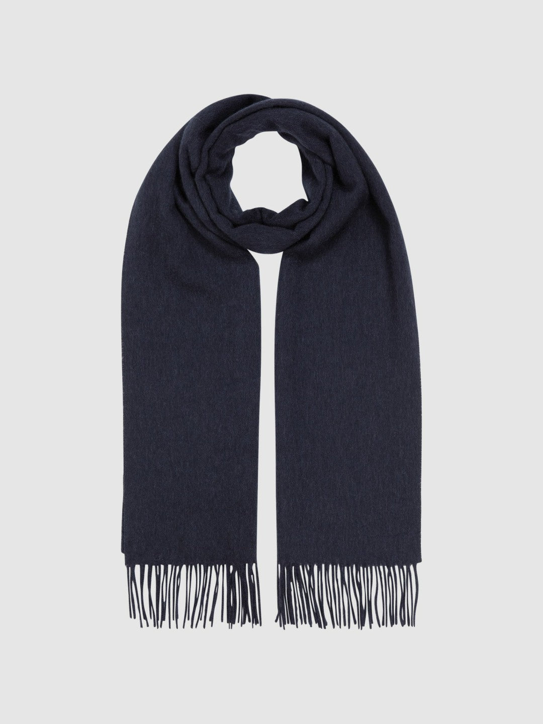 Wool and Cashmere Scarf Navy | Men