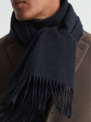 Wool and Cashmere Scarf Navy | Men