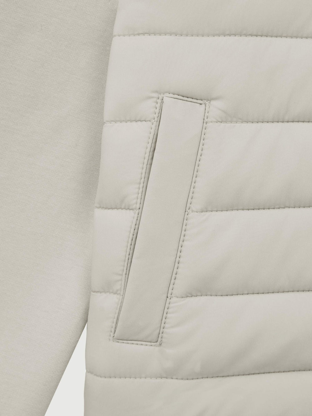 3-9 yrs Funnel Neck Quilted Hybrid Jacket Stone | Children & Baby