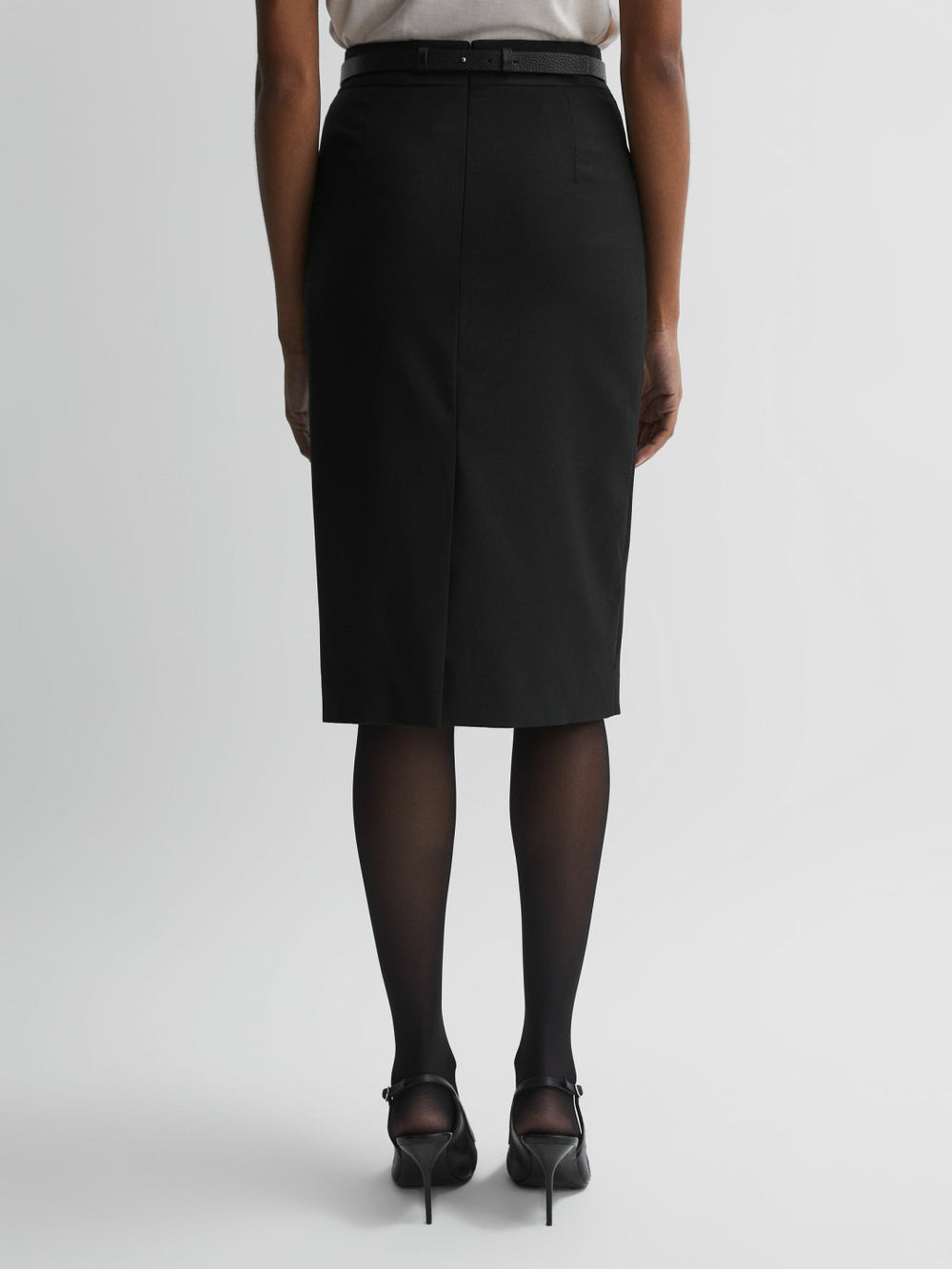 Petite Tailored Pencil Skirt Black | Women