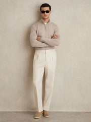 Merino Wool Half-Zip Jumper  | Men