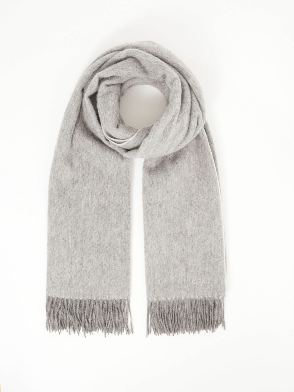 Wool-Cashmere Scarf Soft Grey | Women