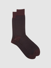 Striped Socks Bordeaux | Men