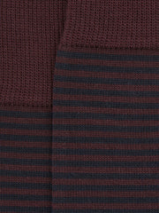 Striped Socks Bordeaux | Men