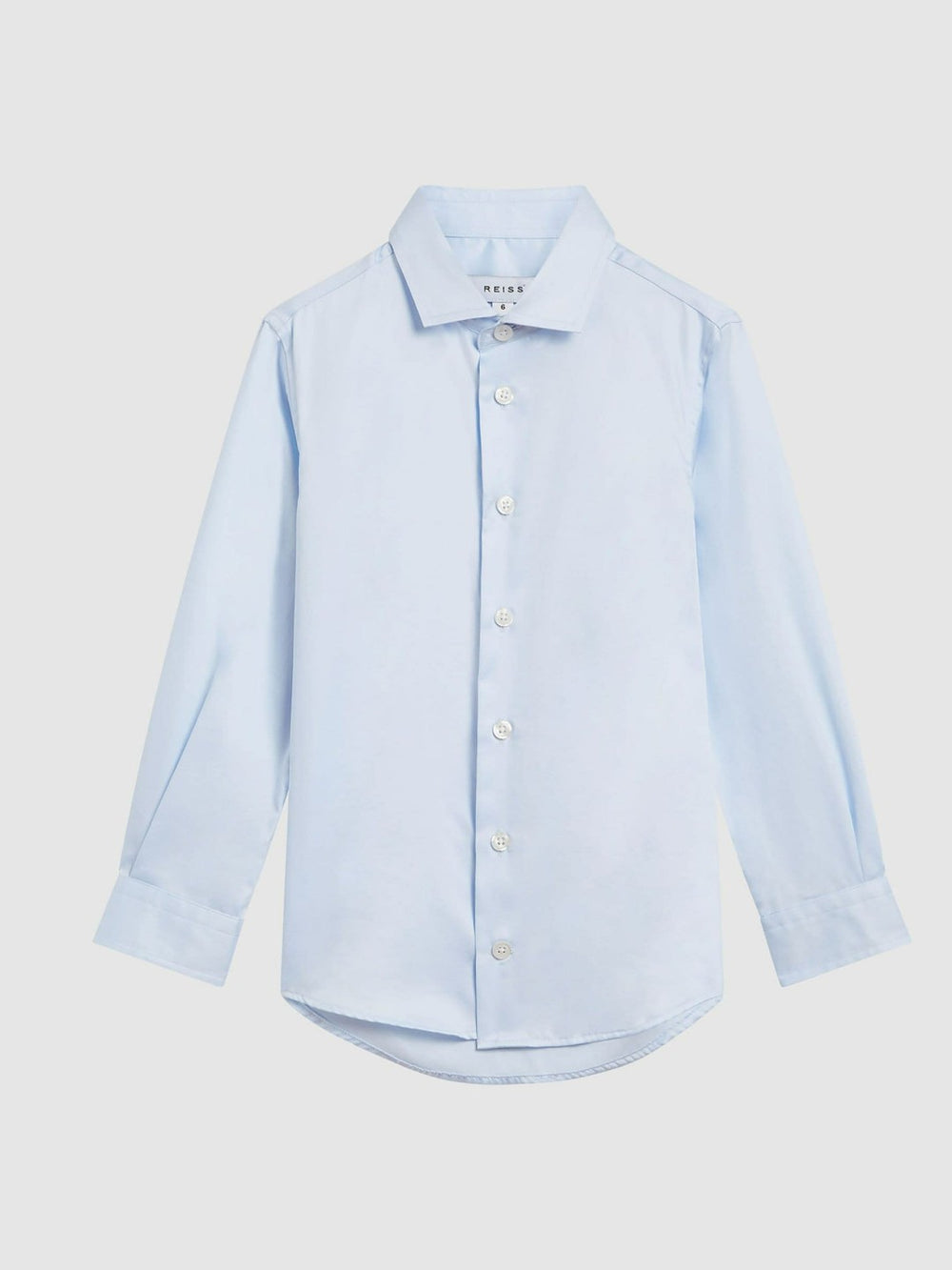 4-9 yrs Slim-Fit Cotton Shirt Soft Blue | Children & Baby