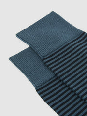 Striped Socks Airforce Blue/ Navy | Men