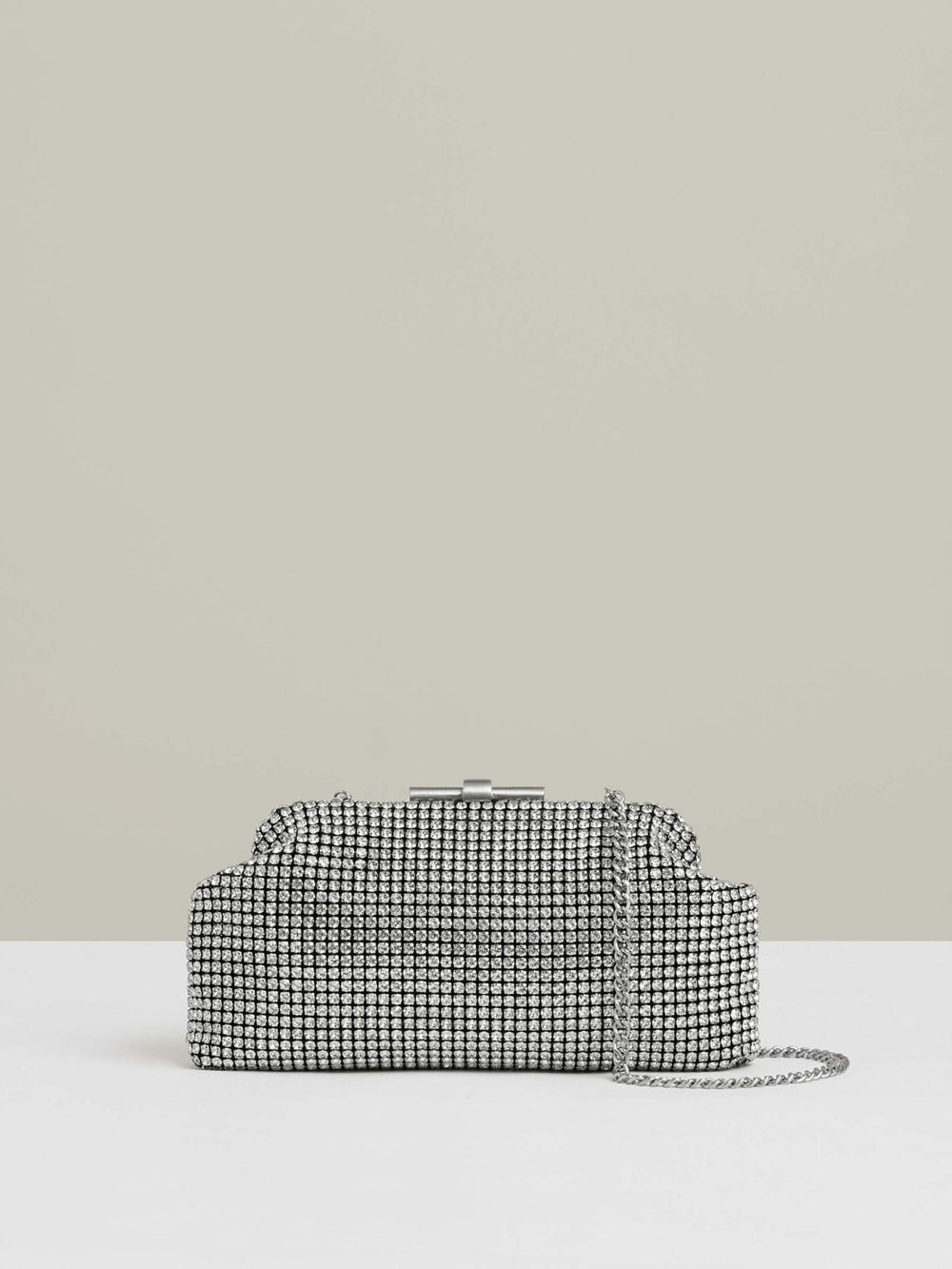 Embellished Clutch Bag Silver | Women