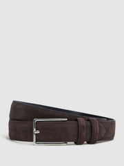 Suede Belt Chocolate | Men