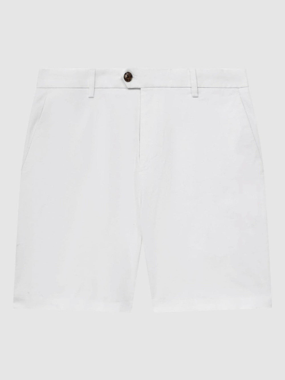 Short Length Casual Chino Shorts White | Men