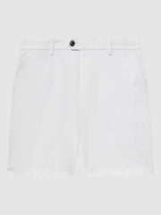 Short Length Casual Chino Shorts White | Men
