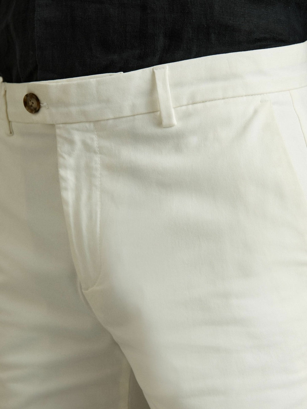 Short Length Casual Chino Shorts White | Men