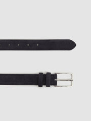 Suede Belt Navy | Men