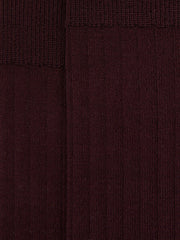 Ribbed Socks Bordeaux | Men