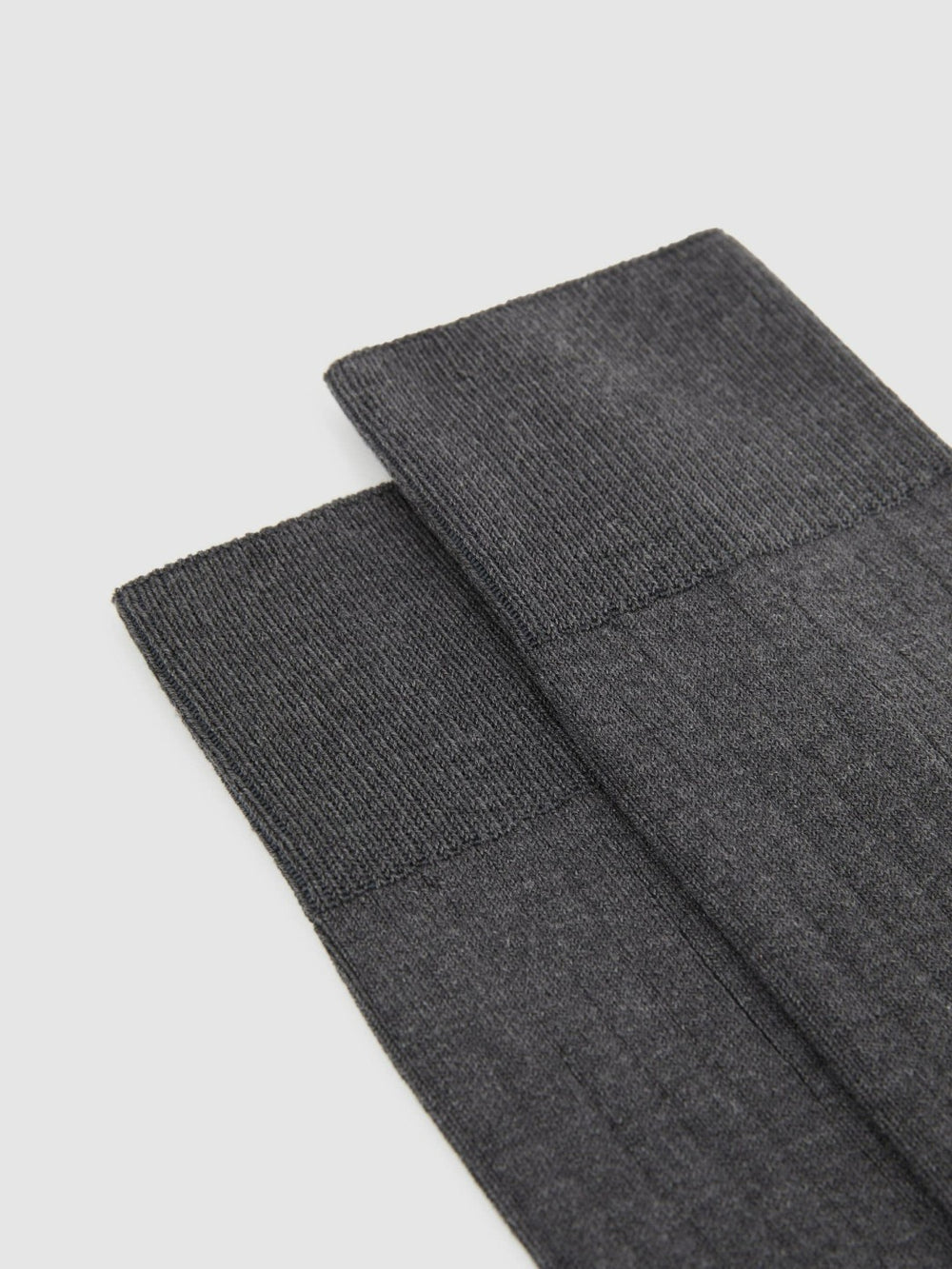 Ribbed Socks Charcoal | Men