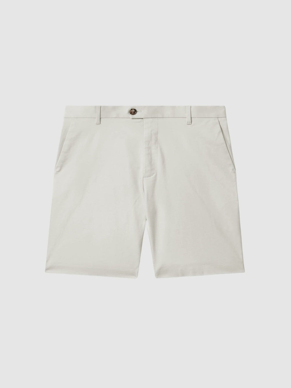 Cotton Chino Shorts with Stretch Chalk | Men