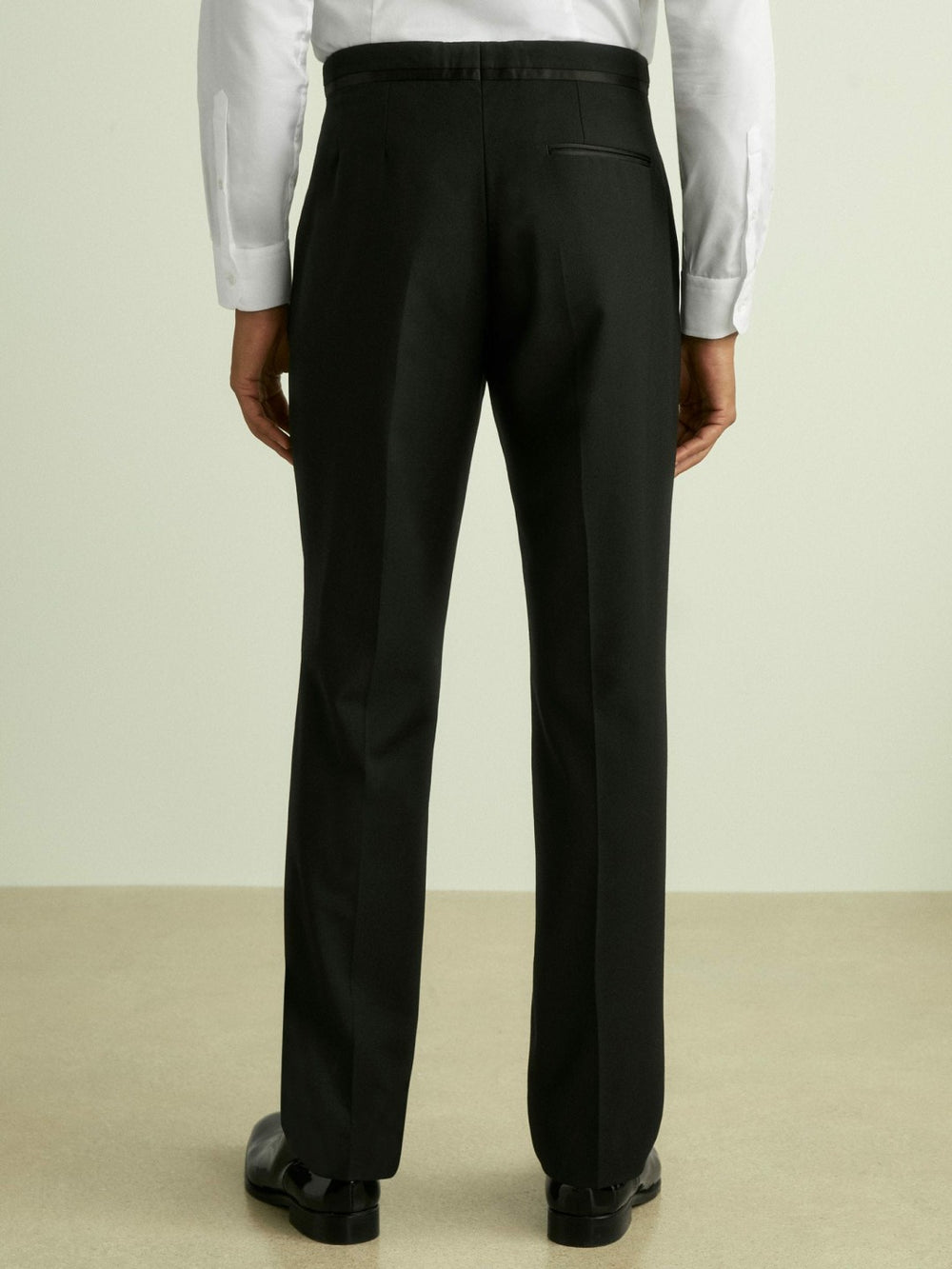 Modern Fit Tuxedo Trousers Black | Men