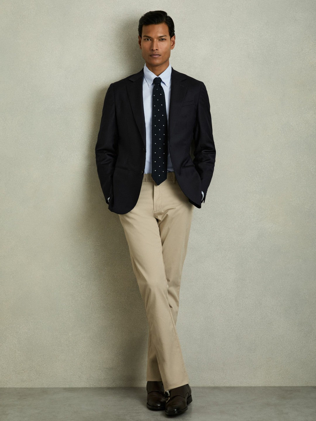 Slim-Fit Button-Down Collar Cotton Oxford Shirt Soft Blue | Men