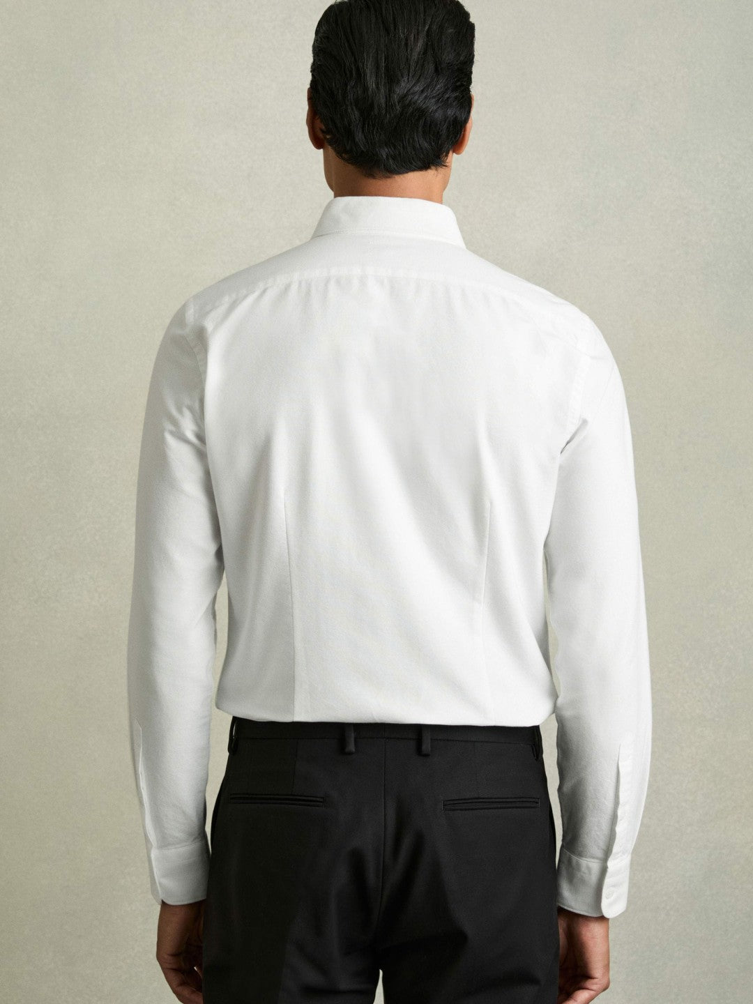 Slim-Fit Button-Down Collar Cotton Oxford Shirt White | Men