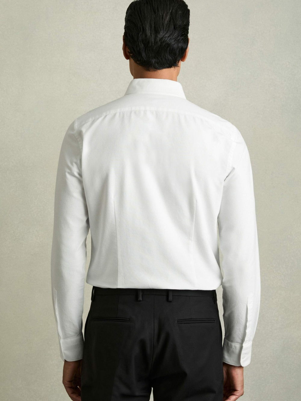 Slim-Fit Button-Down Collar Cotton Oxford Shirt White | Men