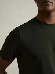 Cotton Crew Neck T-Shirt  | Men