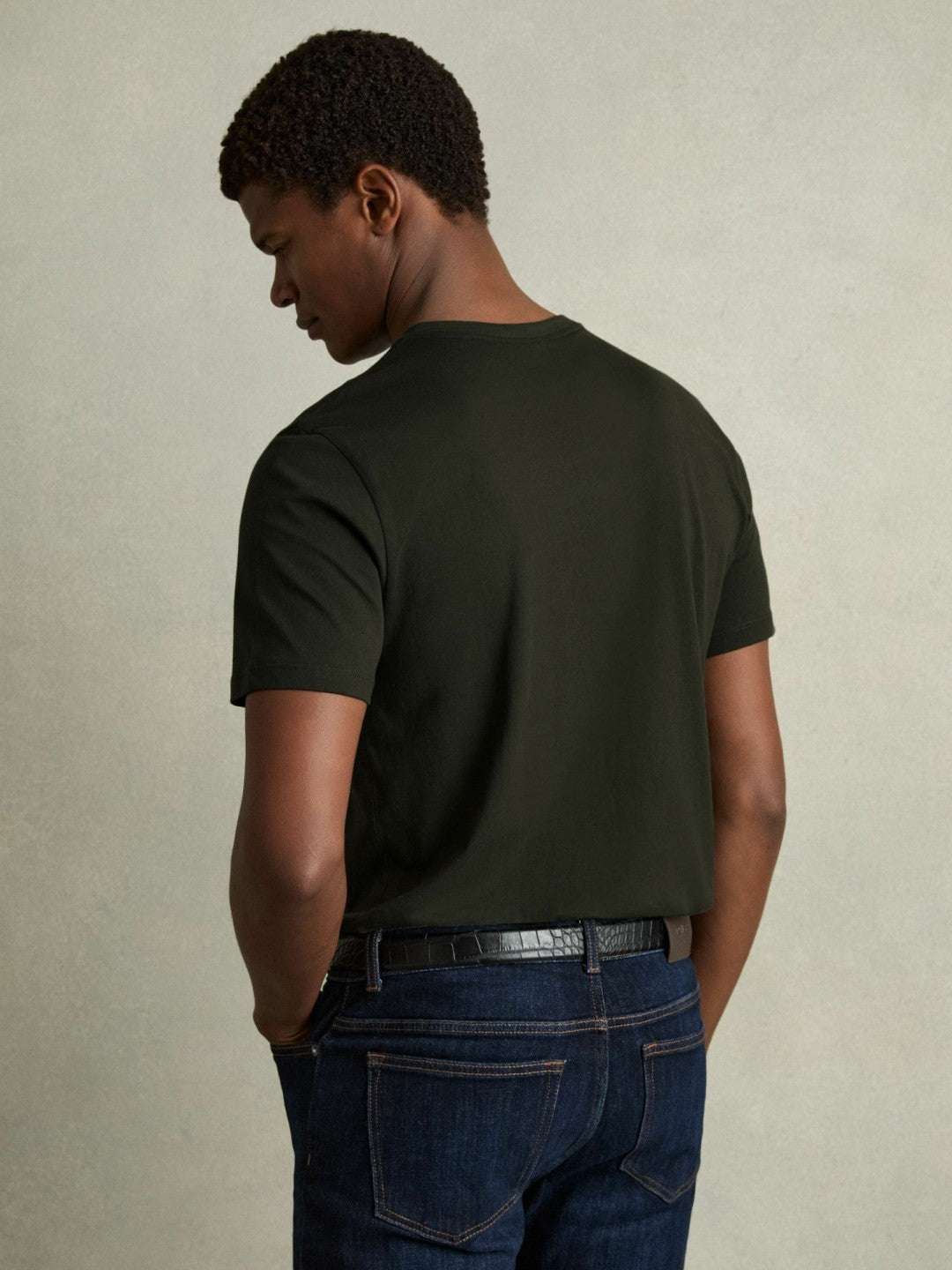 Cotton Crew Neck T-Shirt  | Men