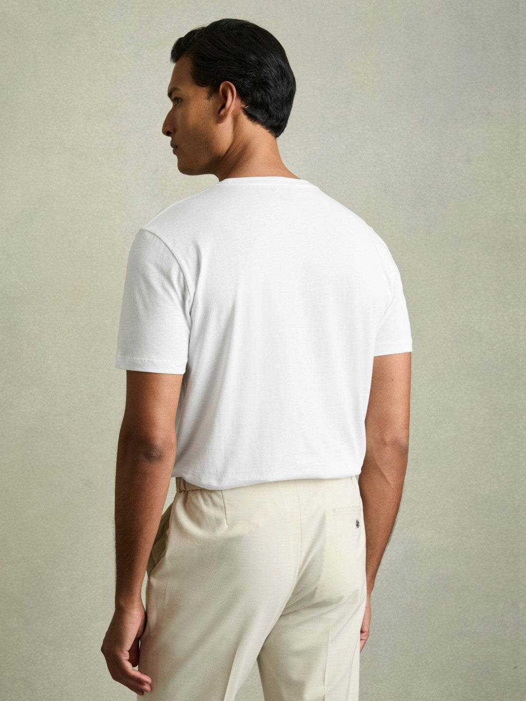 Cotton Crew Neck T-Shirt  | Men