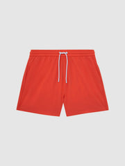 Plain Drawstring Swim Shorts Bright Orange | Men
