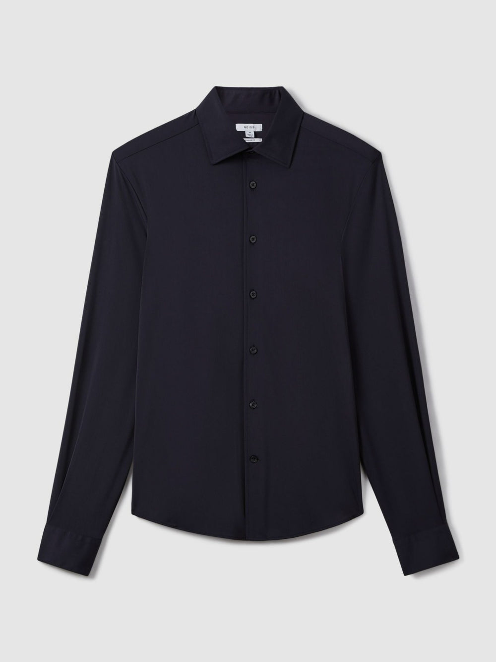 Regular Fit Button-Through Travel Shirt Navy | Men