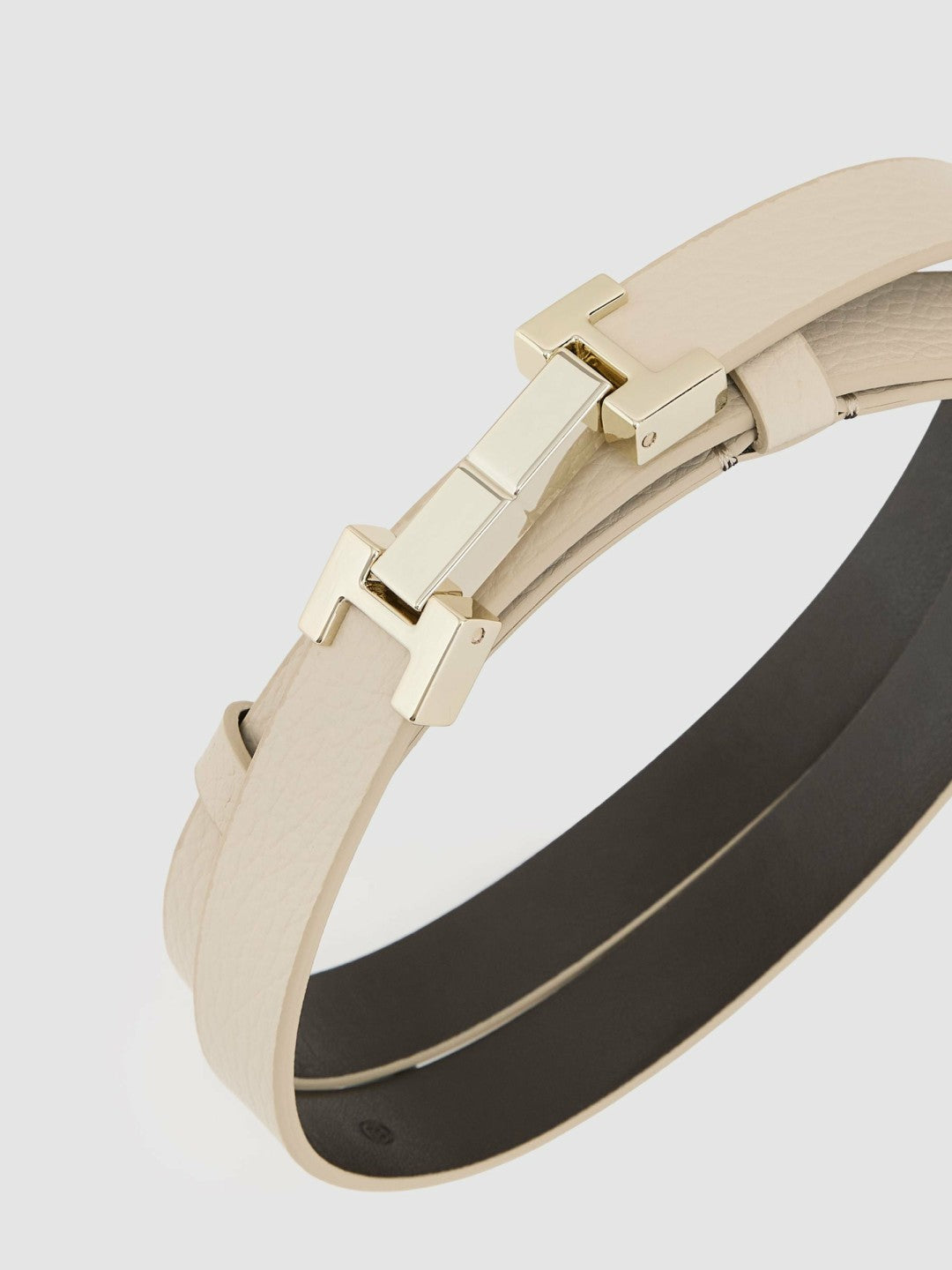 Leather Square Hinge Belt Stone | Women