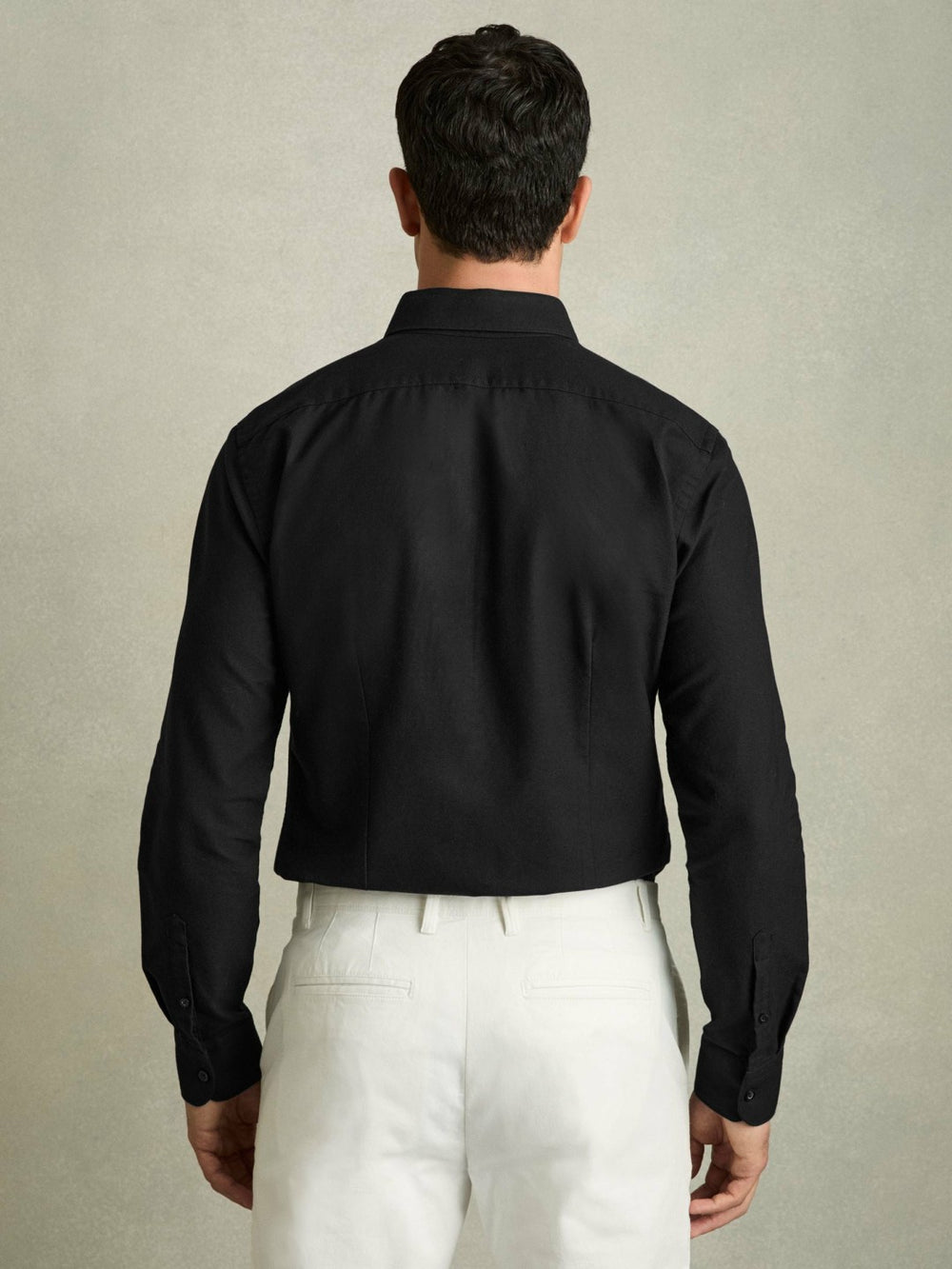 Slim-Fit Button-Down Collar Cotton Oxford Shirt Black | Men
