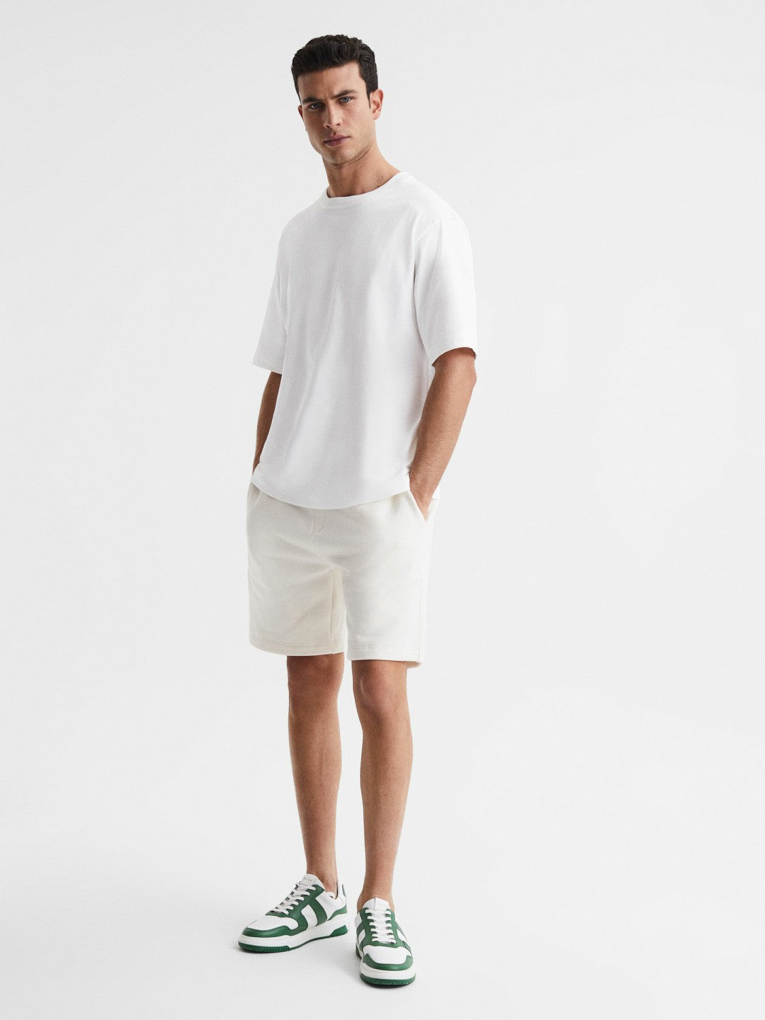 Oversized Garment Dye T-Shirt White | Men