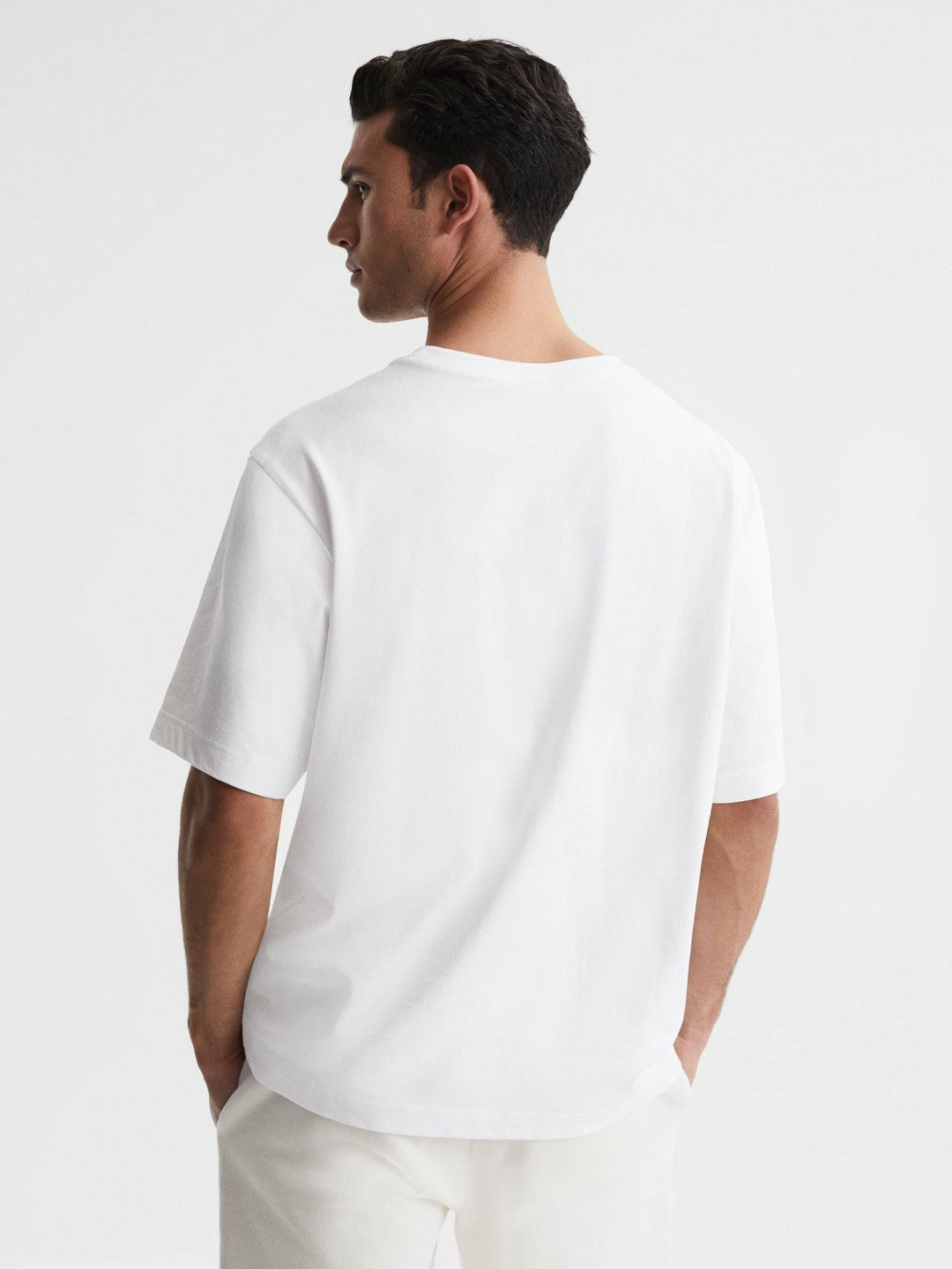 Oversized Garment Dye T-Shirt White | Men