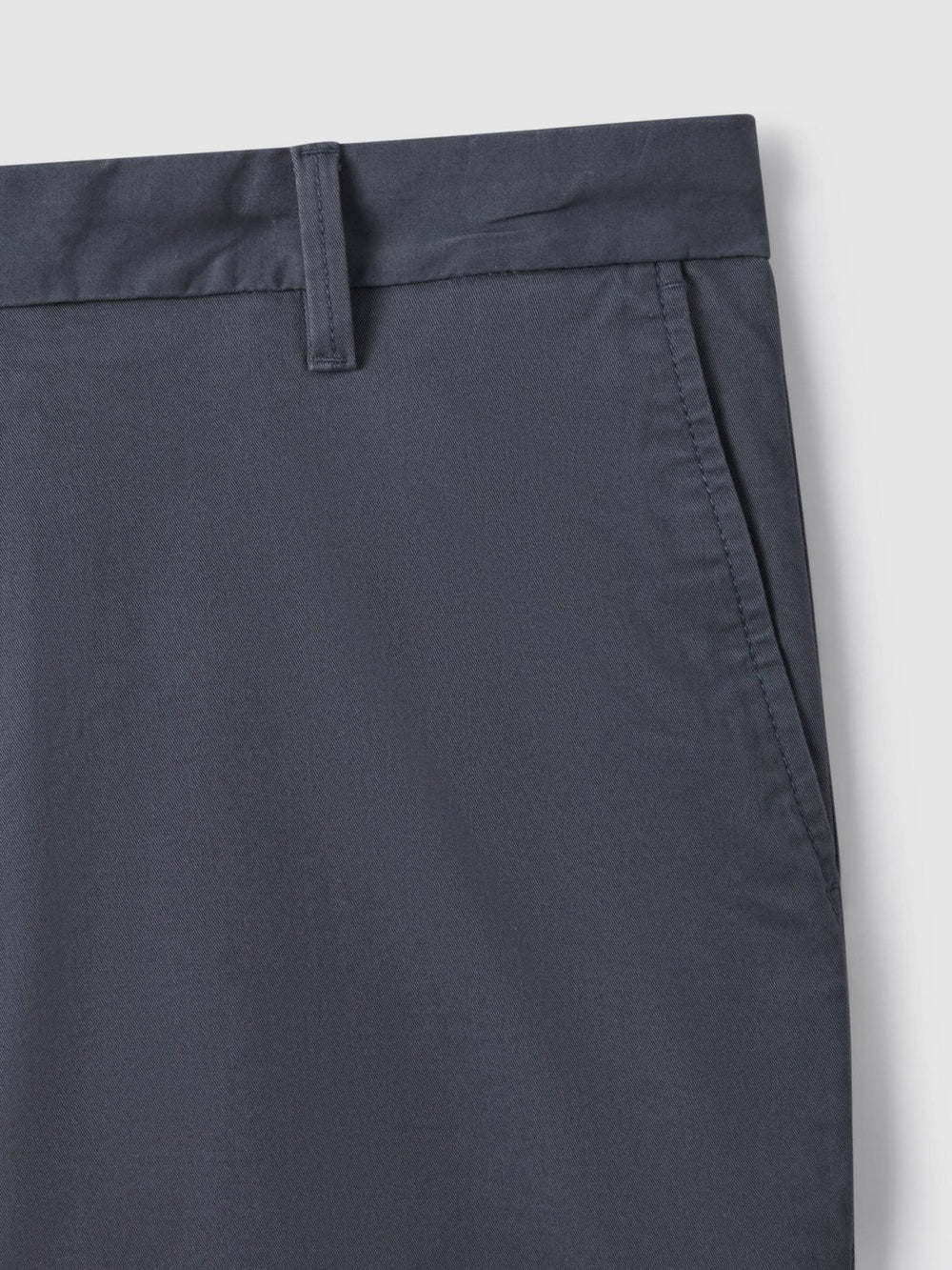 Cotton Chino Shorts with Stretch Airforce Blue | Men