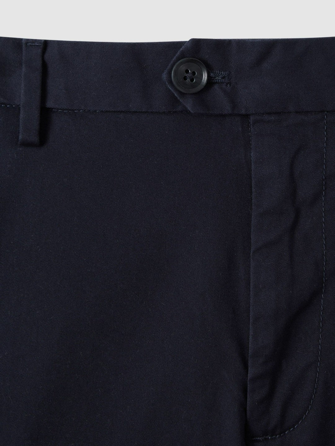 Cotton Chino Shorts with Stretch Navy | Men