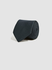 Textured Silk Blend Tie Navy | Men
