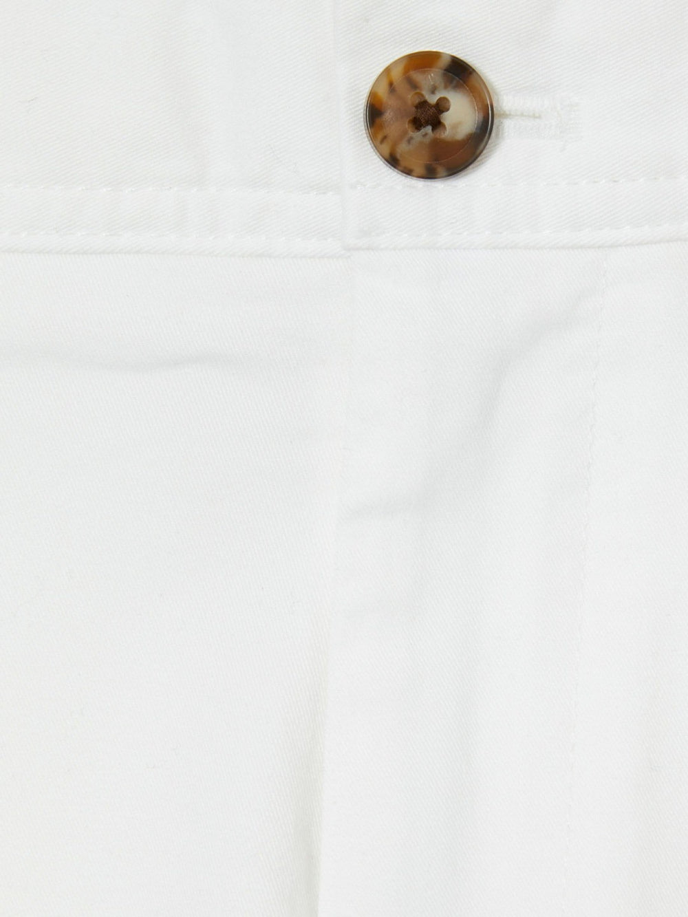 Slim Fit Washed Cotton Blend Chinos White | Men