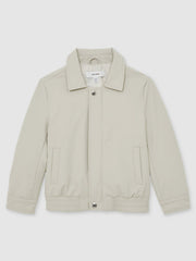 Zip-Through Harrington Jacket Stone | Children & Baby