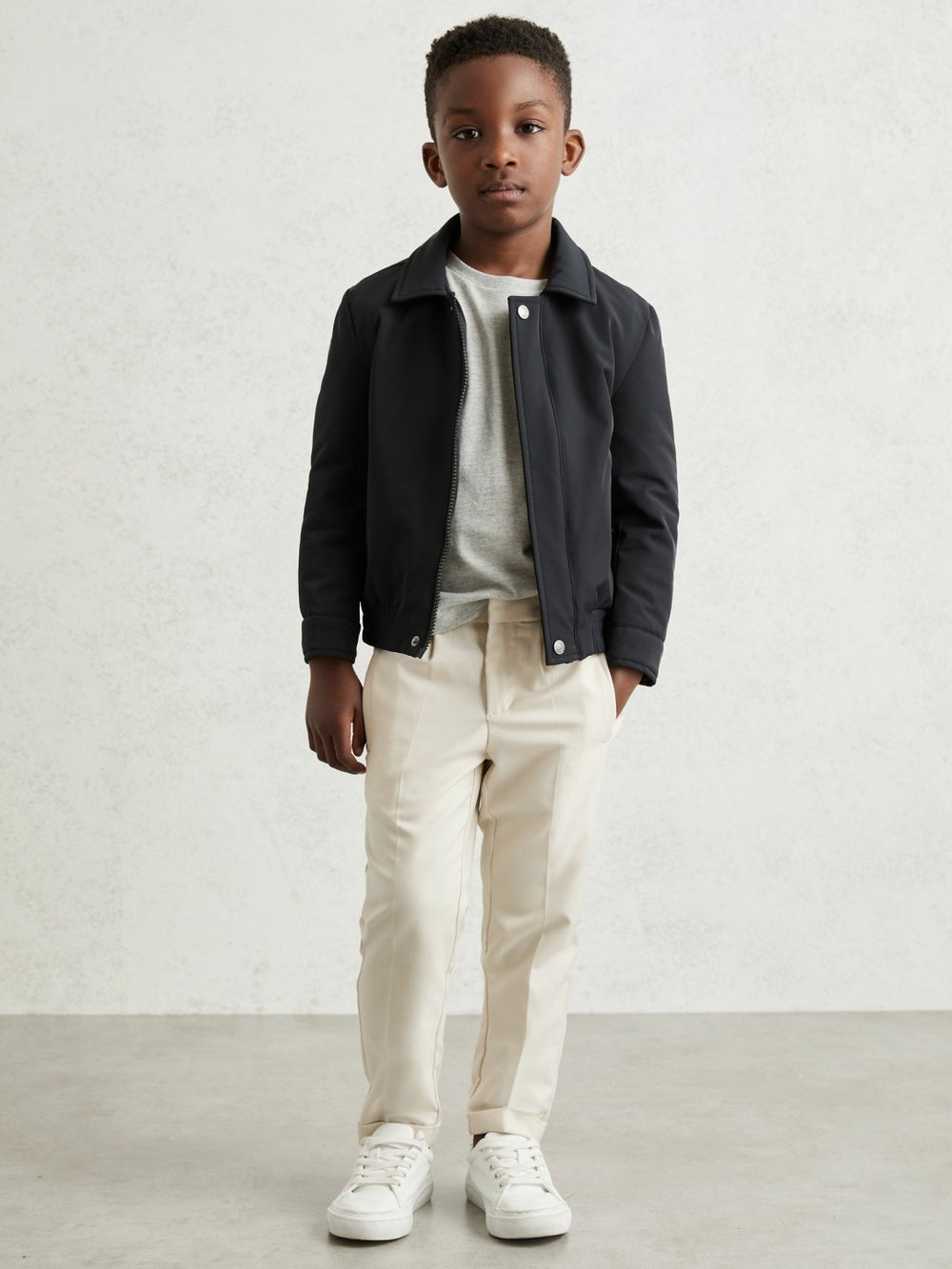 13-14 yrs Zip Through Harrington Jacket Blue | Children & Baby