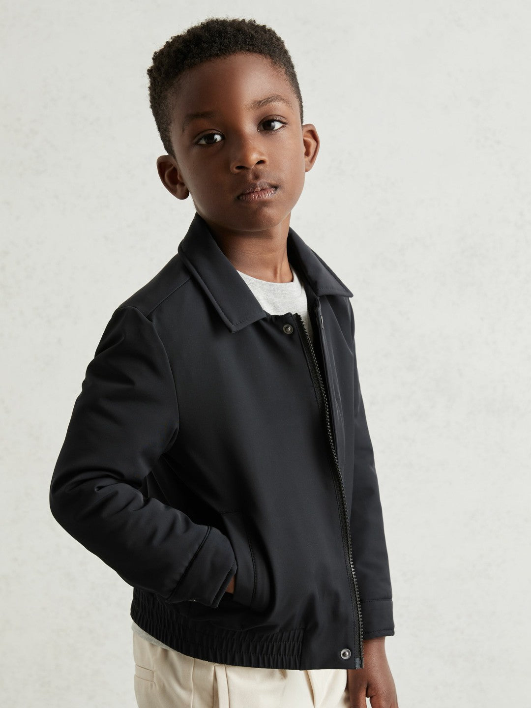 13-14 yrs Zip Through Harrington Jacket Blue | Children & Baby