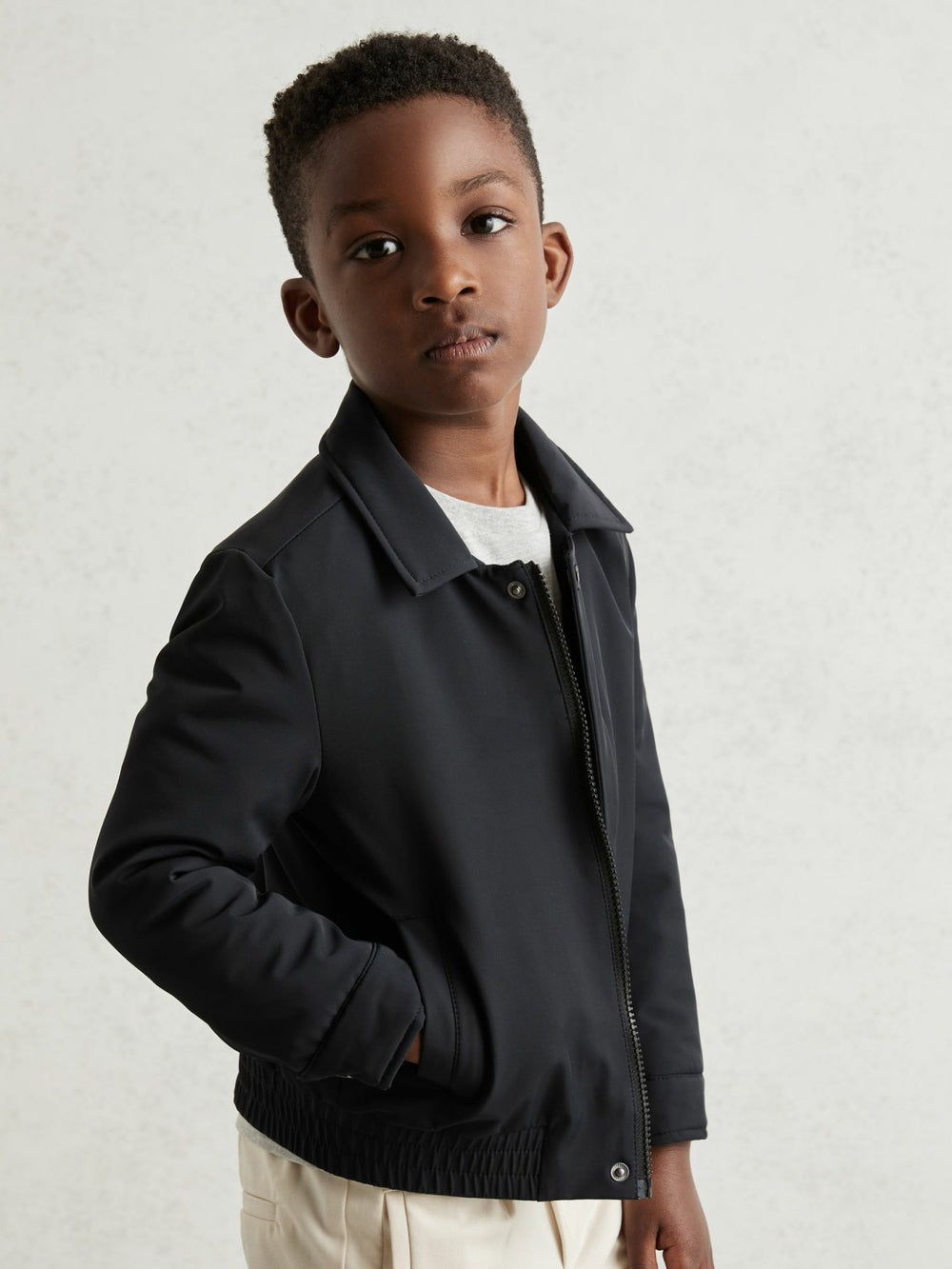 13-14 yrs Zip Through Harrington Jacket Blue | Children & Baby
