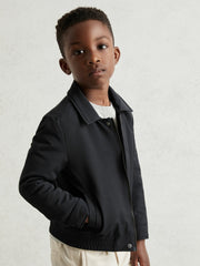 13-14 yrs Zip Through Harrington Jacket Blue | Children & Baby